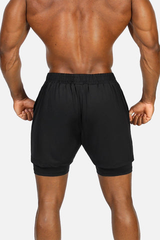 Men's 2-In-1 Active 7" Training Shorts - Obsidian Black