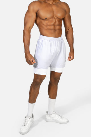 Men's 2-In-1 Active 7" Training Shorts - Supernova Silver