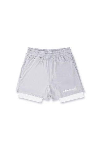 Men's 2-In-1 Active 7" Training Shorts - Supernova Silver