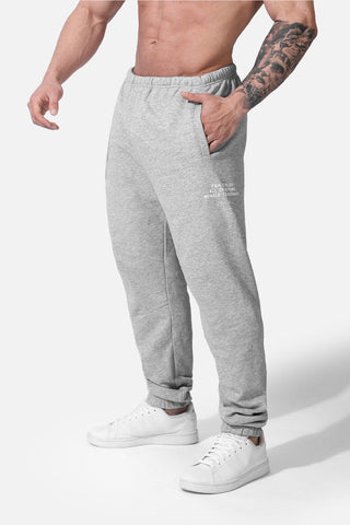 All Or Nothing French Terry Joggers - Light Gray - Jed North