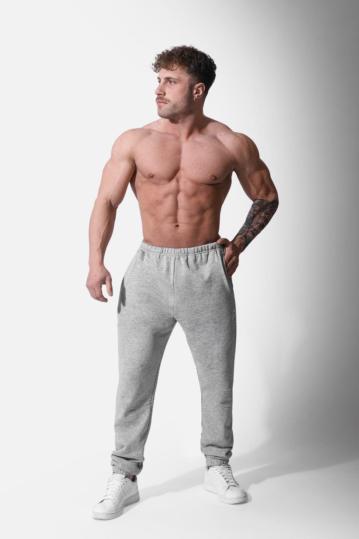 All Or Nothing French Terry Joggers - Light Gray - Jed North