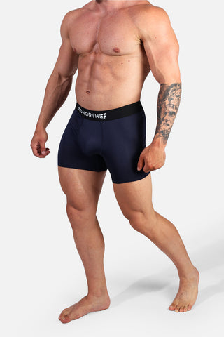 Men's Mesh Athletic Boxers 2-Pack - Black and Navy