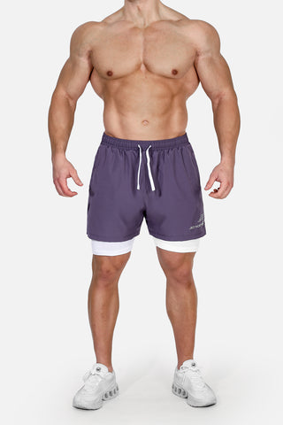 Men's 2-In-1 Active 5" Training Shorts 2.0 - Dark Plum