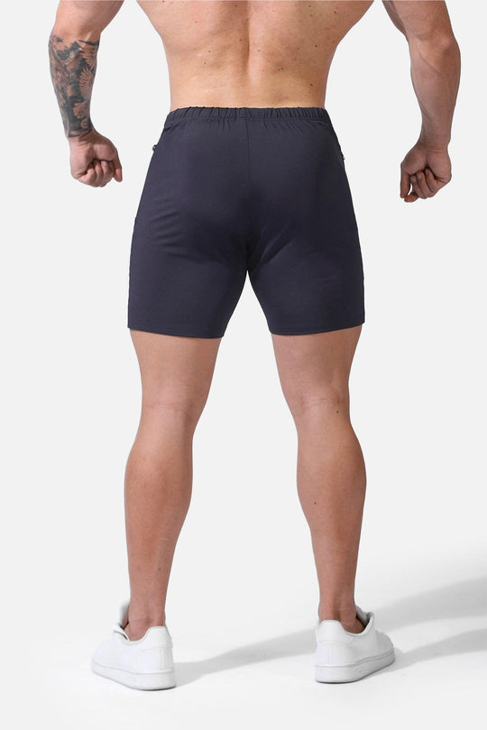 Agile Plus 5.5'' Bodybuilding Shorts w Zipper Pockets - Gray - Jed North