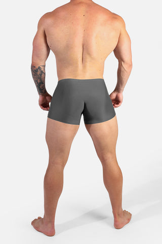 Men's Seamless Muscle-Fit Boxers 2-Pack - Black & Gray