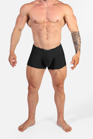 Men's Seamless Muscle-Fit Boxers 2-Pack - Black & Gray