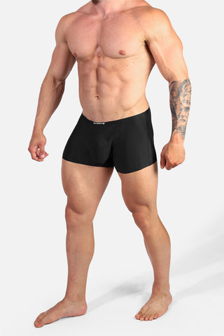 Men's Seamless Muscle-Fit Boxers 2-Pack - Black & Gray