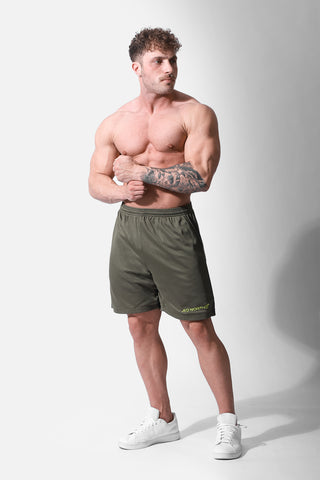 Men's Performance Jersey Mesh 7.5" Gym Shorts - Olive