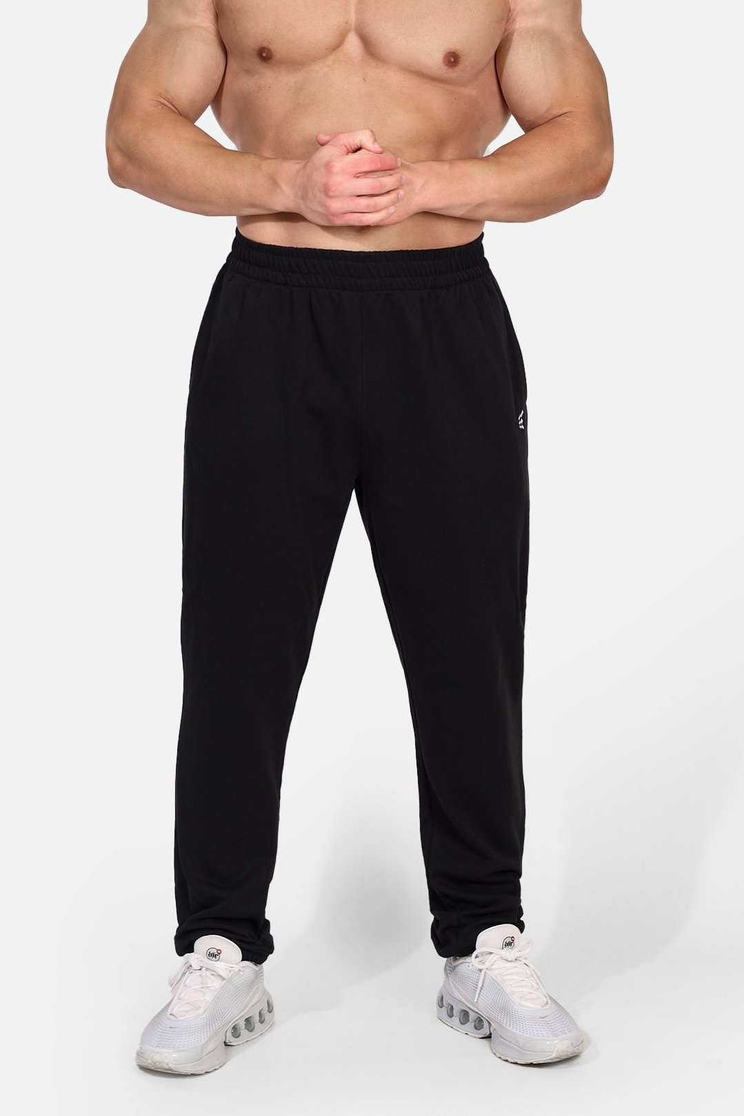 French Terry Athletic Training Joggers - Black