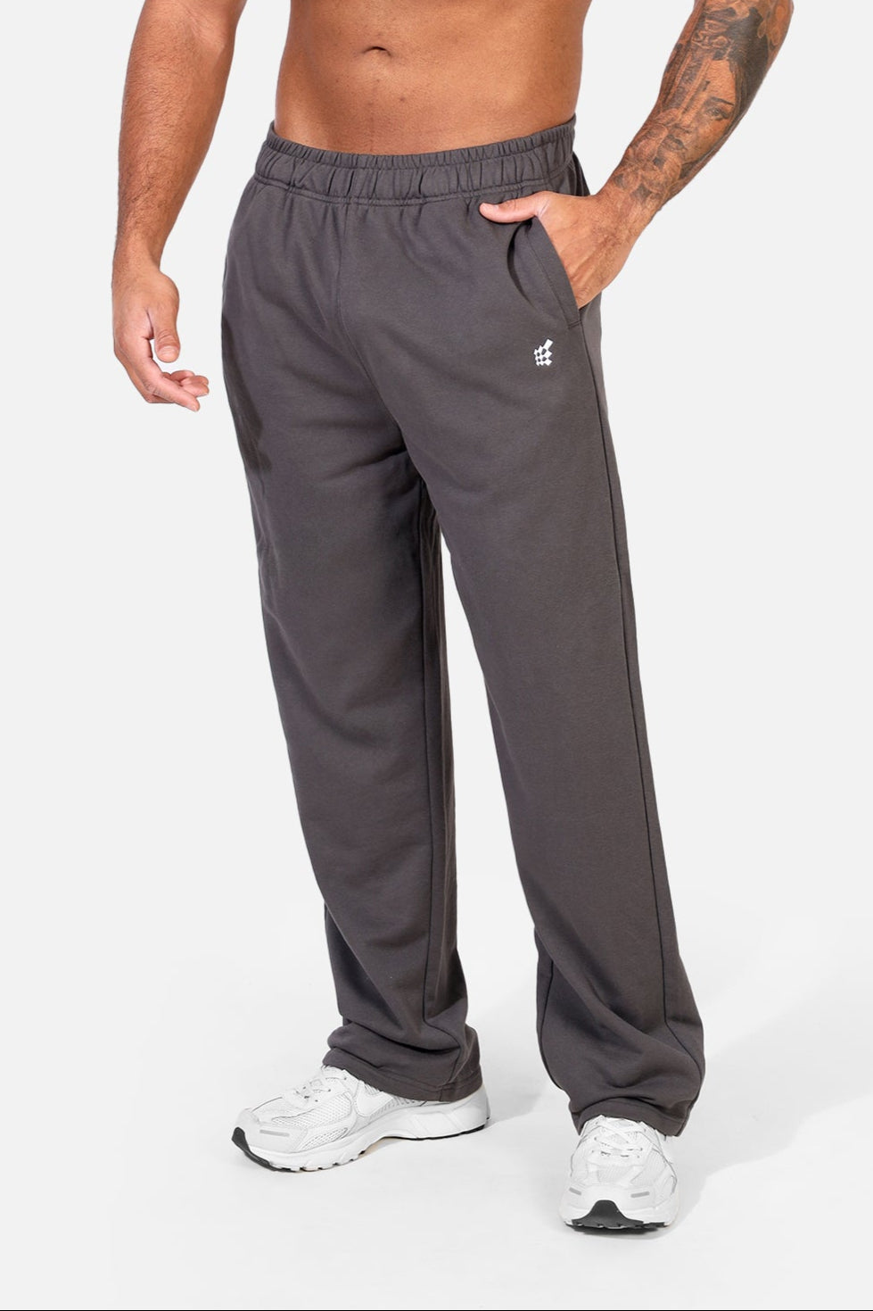 Lax Straight Cut Joggers - Gray