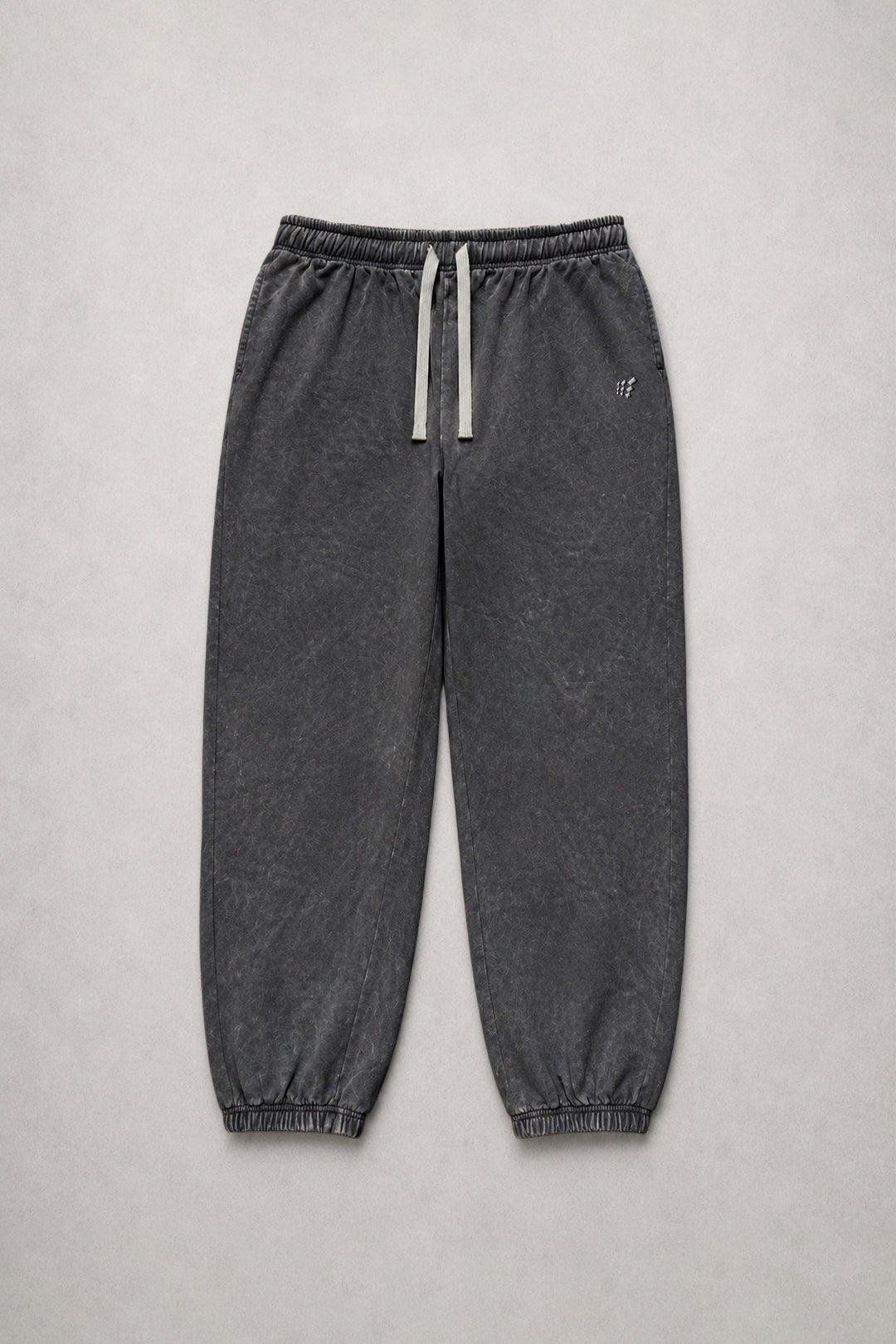 Loose Fit Comfort Joggers - Washed Black
