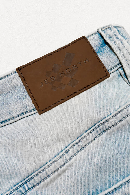 Baggy Fit Denim Shorts - Blue