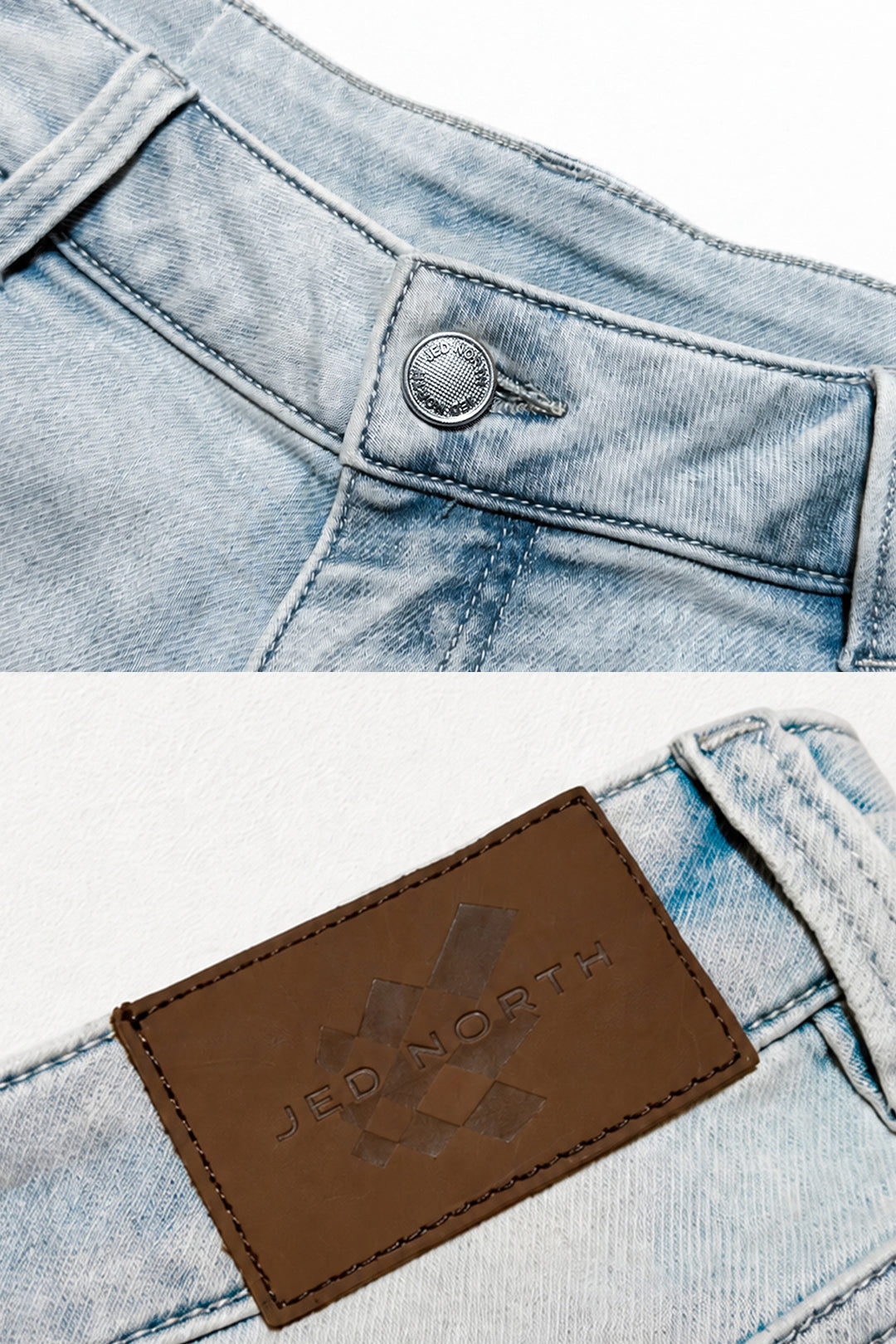 Baggy Fit Denim Shorts - Blue