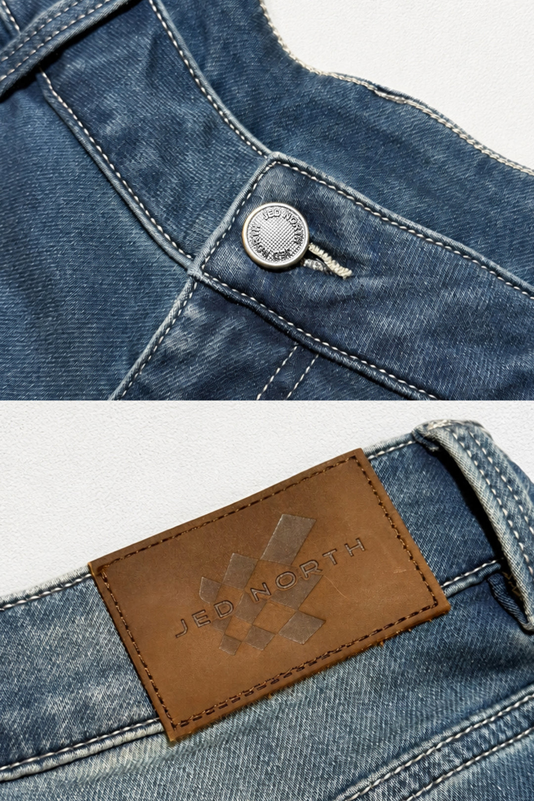 Baggy Fit Denim Shorts - Dark Blue