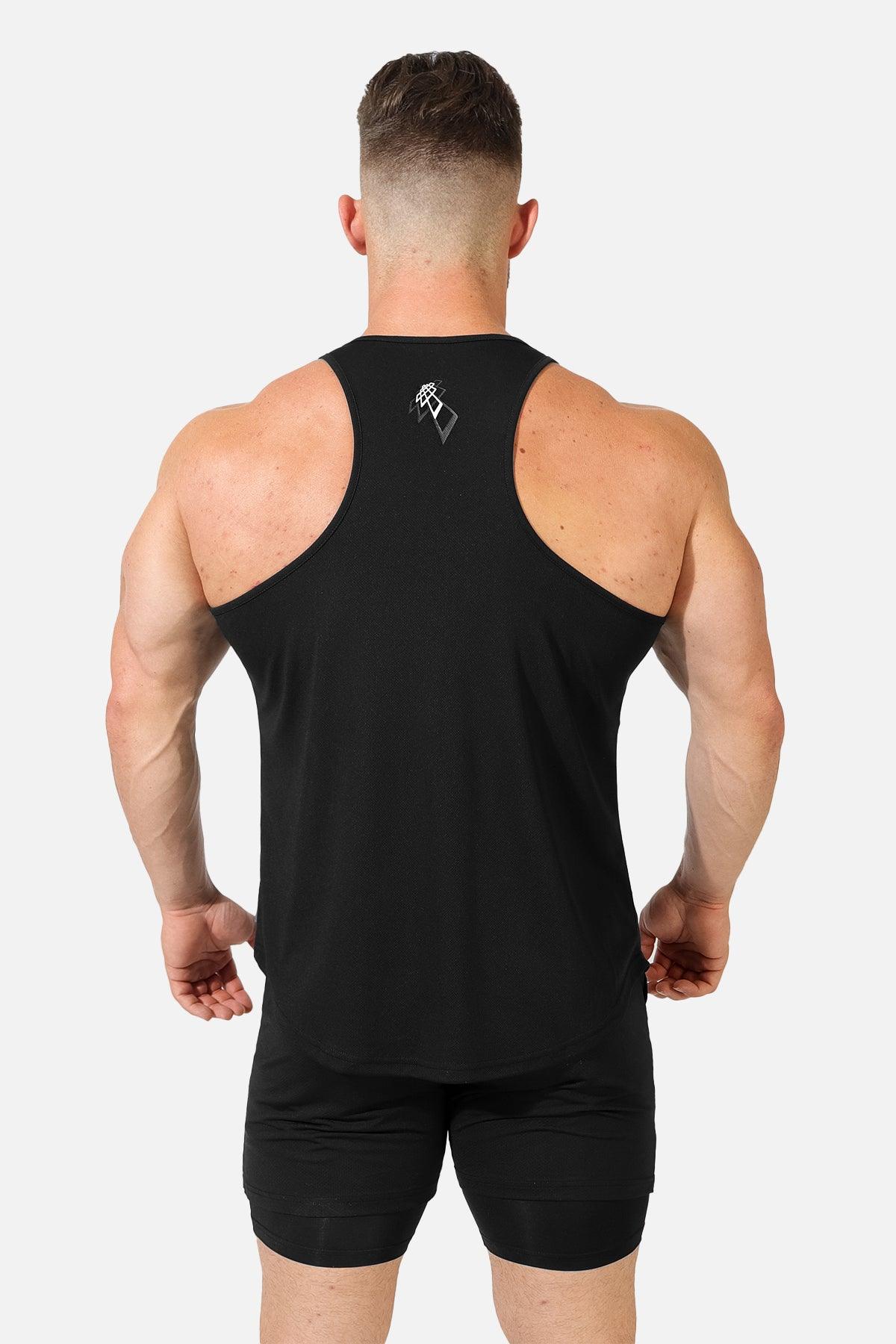 Dri-Fit Bodybuilding Workout Stringer - Black Neon
