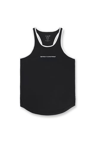 Fast-Dry Bodybuilding Workout Stringer - Black & White