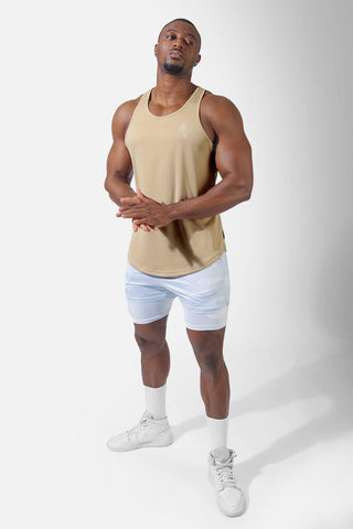 Dri-Fit Bodybuilding Workout Stringer - Khaki