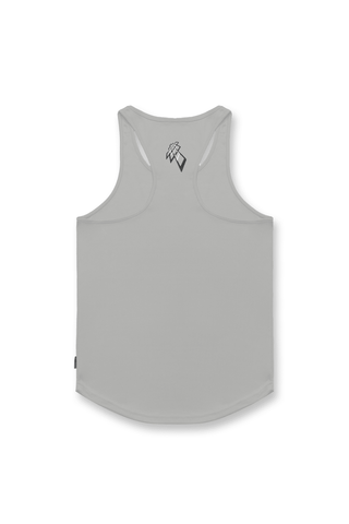 Fast-Dry Bodybuilding Workout Stringer - Light Gray Neon - Jed North