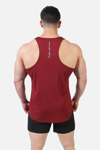 Dri-Fit Bodybuilding Workout Stringer - Maroon Logo