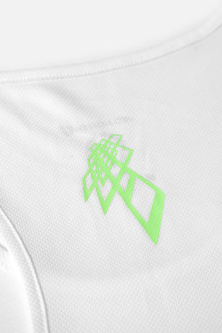 Dri-Fit Bodybuilding Workout Stringer - White Neon