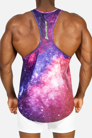 Graphic Muscle Stringer - Purple Galaxy