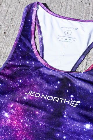 Graphic Muscle Stringer - Purple Galaxy