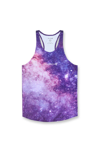 Graphic Muscle Stringer - Purple Galaxy