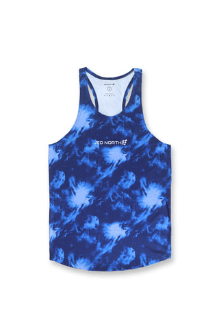 Graphic Muscle Stringer - Abstract Blue