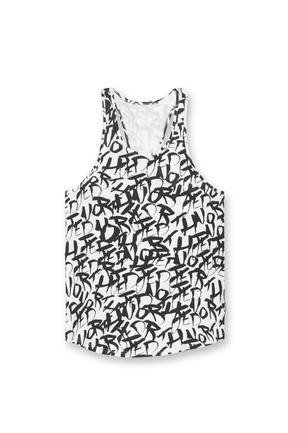 Graphic Muscle Stringer - Chaotic White - Jed North