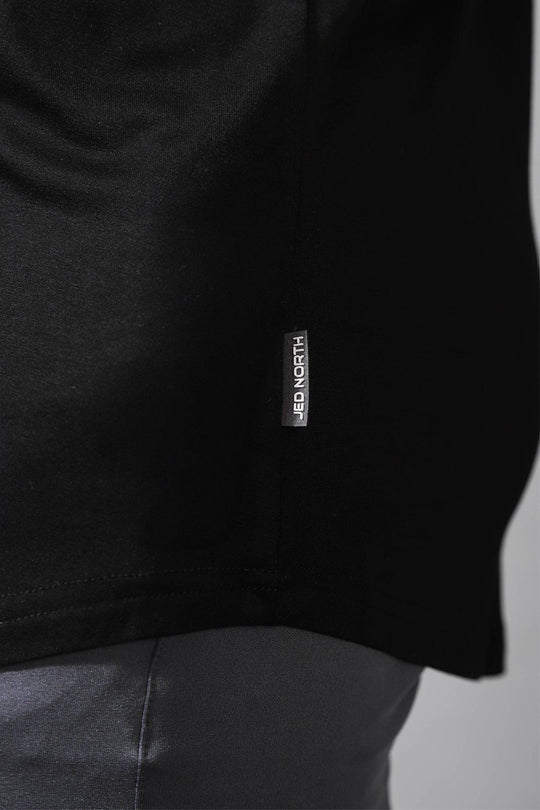 Classic Bodybuilding Racerback Stringer - Premium Black - Jed North