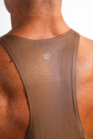 Classic Bodybuilding Racerback Stringer - Walnut Brown