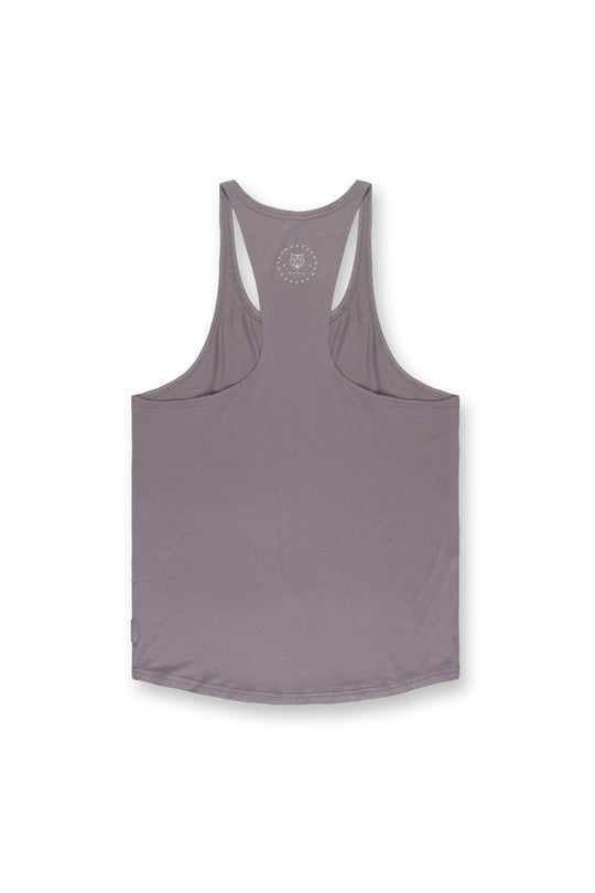 Classic Bodybuilding Racerback Stringer - Quote Gray