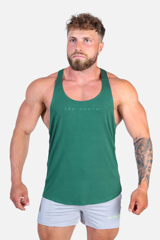 Classic Bodybuilding Racerback Stringer - Sea Green