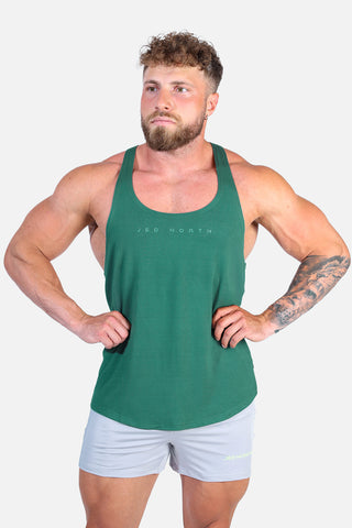 Classic Bodybuilding Racerback Stringer - Sea Green