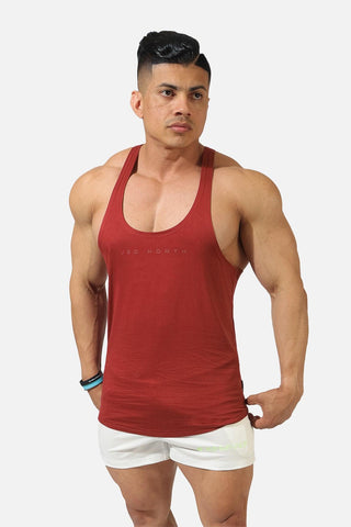 Classic Bodybuilding Racerback Stringer - Maroon