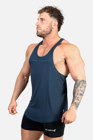 Classic Bodybuilding Racerback Stringer - Navy