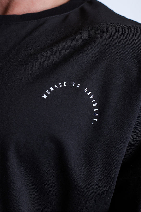 Energy Oversized T-Shirt - Black Menace to Ordinary