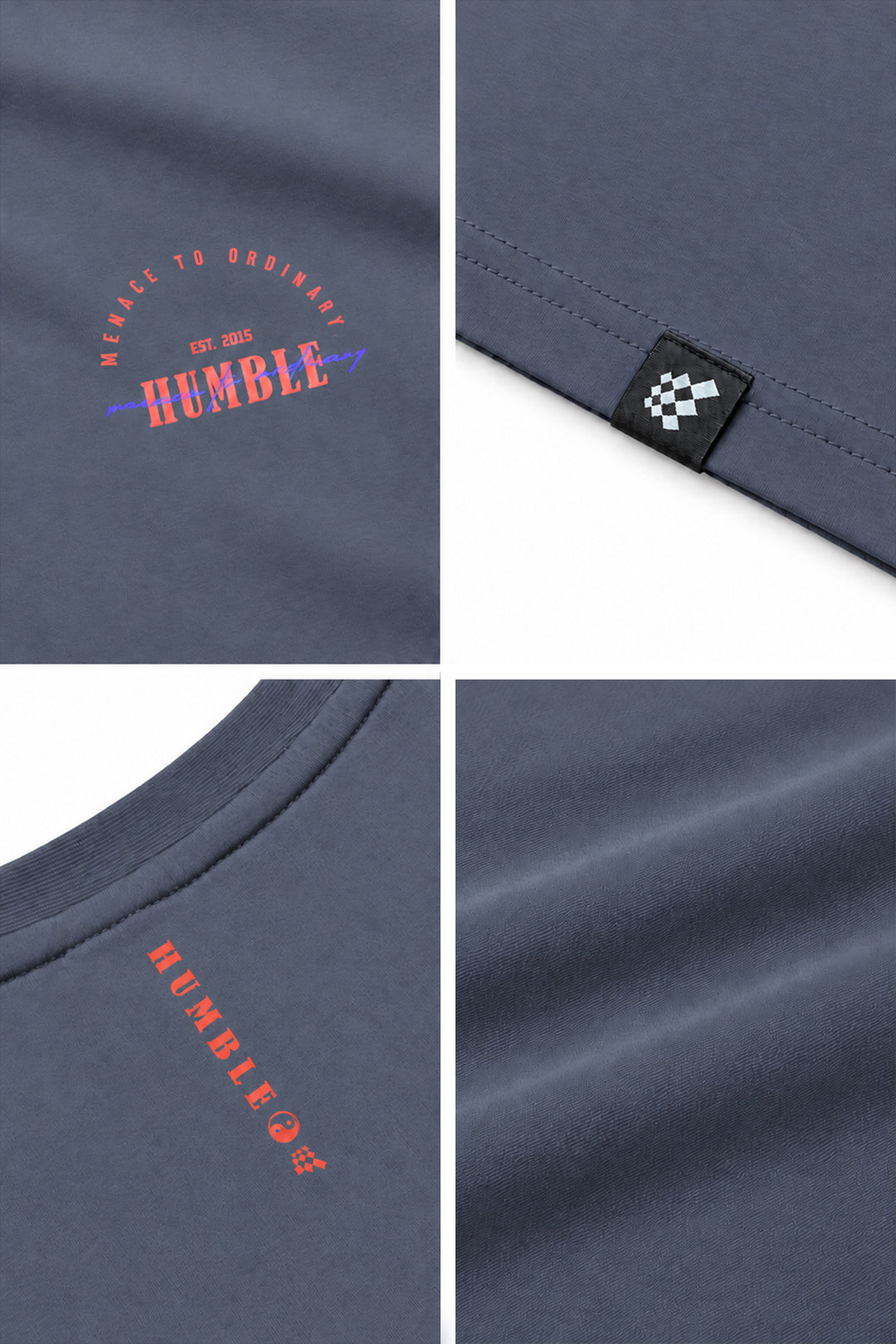 Energy Oversized T-Shirt - Humble Logo Dark Gray