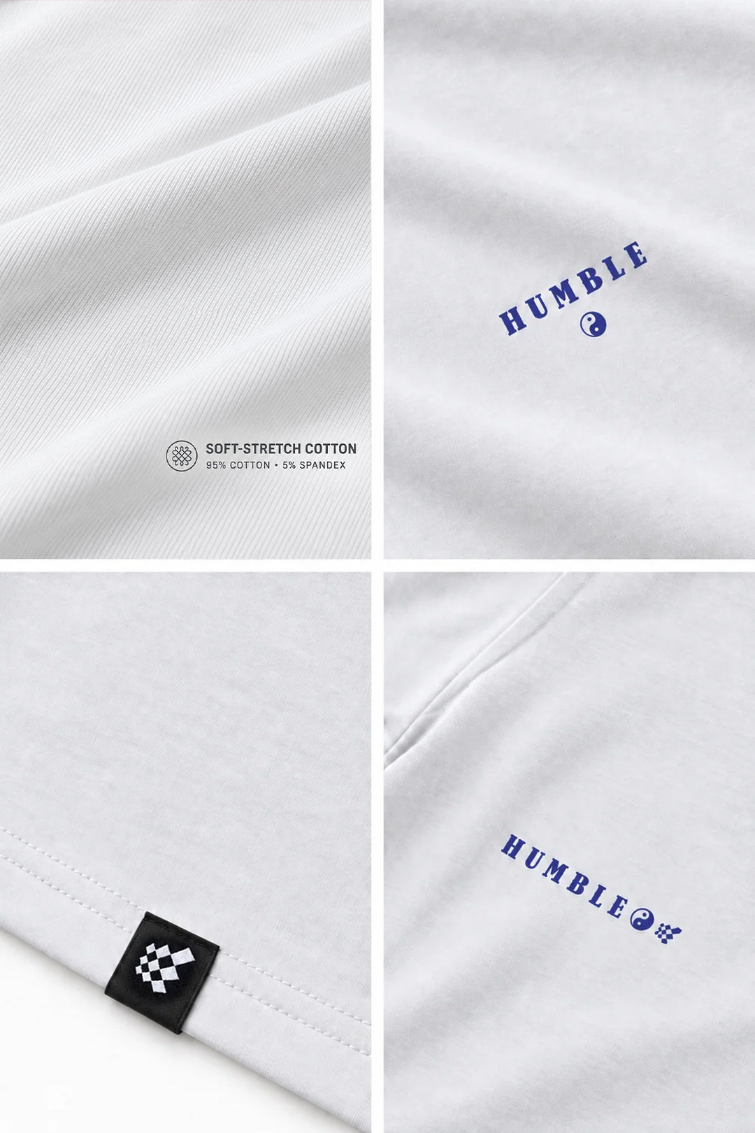 Energy Oversized T-Shirt - Humble Logo White