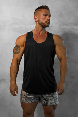 Vital Raw-Hem Tank Top 2.0 - Black