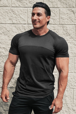 Core Mesh Workout T-Shirt 2.0 - Black
