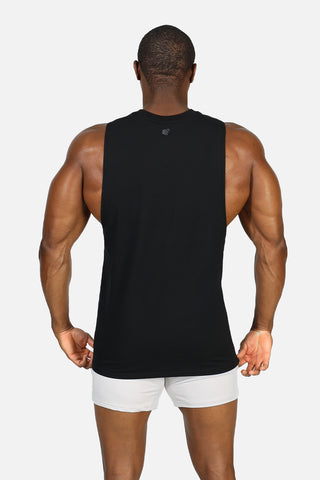 Apollo Men's Sleeveless Training Tee - Obsidian Black