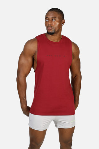 Apollo Men's Sleeveless Training Tee - Crimson Red