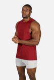 Apollo Men's Sleeveless Training Tee - Crimson Red