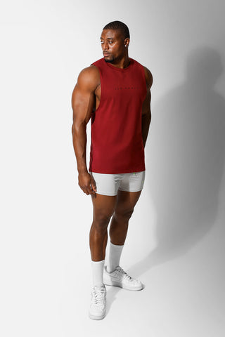 Apollo Men's Sleeveless Training Tee - Crimson Red