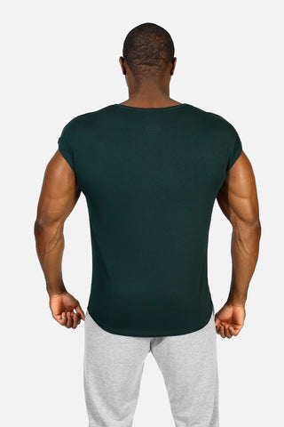 Evolve Men's Cap Sleeve T-Shirt 2.0 - Forest Green