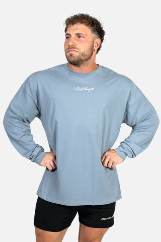 Energy Oversized Long Sleeve T-Shirt 2.0 - Arctic Blue