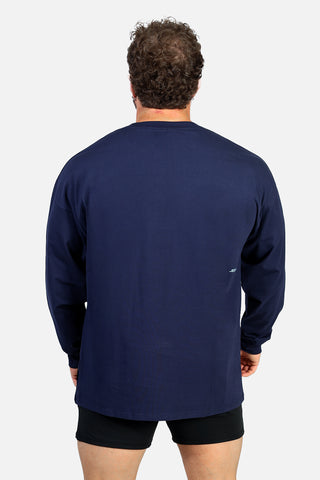 Energy Oversized Long Sleeve T-Shirt 2.0 - Midnight Blue