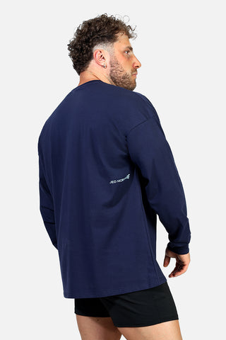 Energy Oversized Long Sleeve T-Shirt 2.0 - Midnight Blue