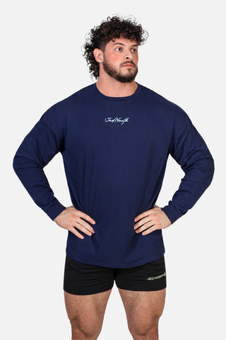 Energy Oversized Long Sleeve T-Shirt 2.0 - Midnight Blue